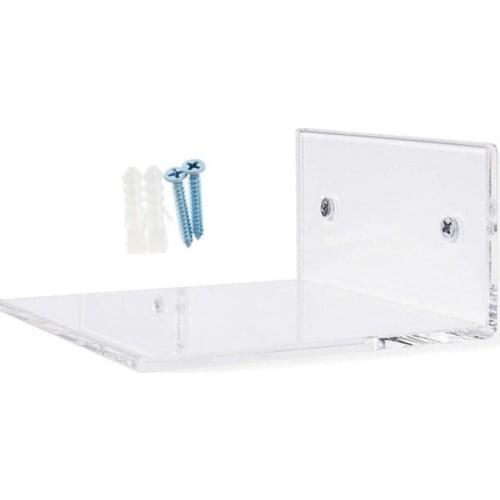 2Pcs/Set High-quality Lightweight Hanging Rack Sturdy Wall-mounted Rectangular Shape 5mm Acrylic Classic Storage Holder for Bath