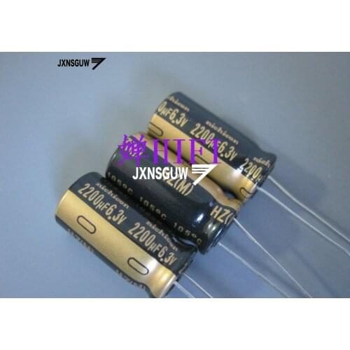 20PCS NICHICON HZ 6.3V2200UF 10X20MM 2200UF 6.3V original audio Aluminum electrolytic capacitor 105 degrees 2200uF/6.3V