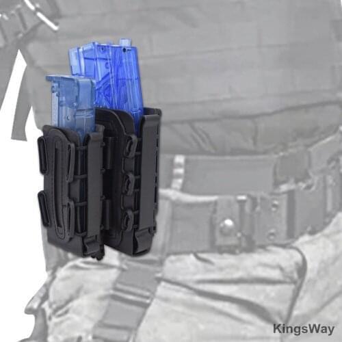 5.56/7.62 Tactical Quick Pull Box Magazine Pouch Quick Release Tactical Mag Nylon Holster Replacement Case for Molle System Belt