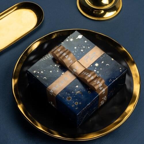 5pcs/lot 50*70cm Fantasy Starry Sky Gift Wrapping Paper Constellation Gift Box Jewelry Packaging Book Cover Paper