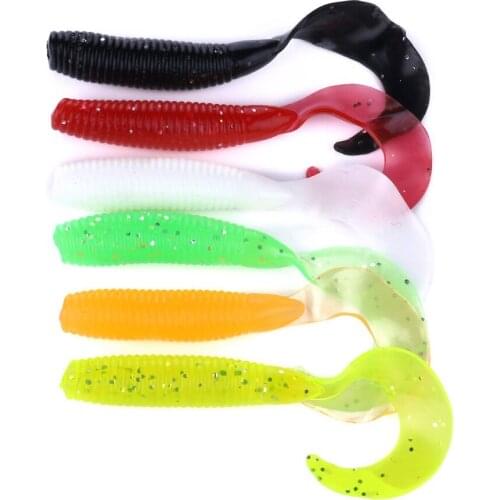 5pcs Fishing Capuchin Soft Lure Worm Plastic Soft Bait Souple Shad Silicone Bait Pesca 10cm 7.7g Artificial For Fishing Lures