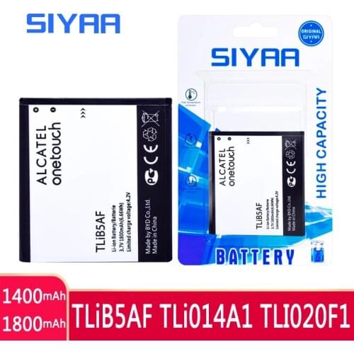 SIYAA Original Phone Battery TLiB5AF TLi014A1 TLI020F1 For Alcatel One Touch Pop C5 OT 5036 5036D 5037 5042D C7 7040 Fire 4012
