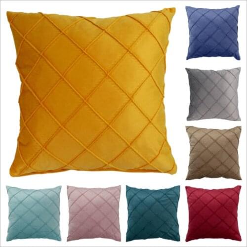 Velvet Pillowcase for Throw Home Decor Pillow Case Sofa Cushion Cover Bed Room Living Bedroom Office Decoration Cushion Covers