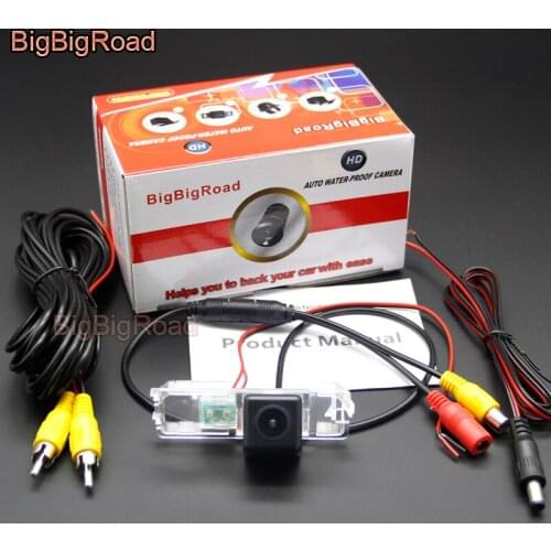 BigBigRoad Car Rear View Parking Camera For Volkswagen Golf 4 5 6 MK4 MK5 A4 A5 1997- 2005 2006 2007 2008 2009 Golf4 Golf5 Golf6