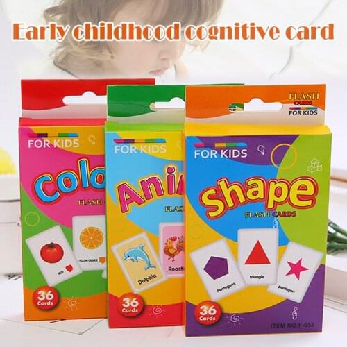 Baby Kids Card Game Toy Fruit Fish Recognition Intelligent Training Early Educational AN88