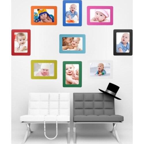DIY Colorful Magnetic Picture Frames Fridge Refrigerator Magnet Photoframe