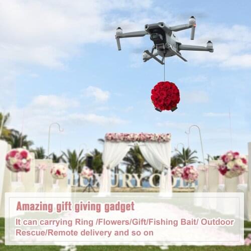FOR DJI Mavic Air 2/Air 2S Drone Airdrop System w Landing Gear Wedding Proposal Delivery Device Dispenser Thrower Device