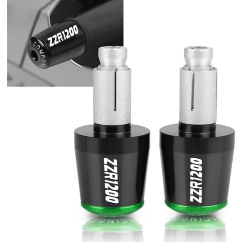 For Kawasaki ZZR1200 ZZR 1200 2002-2005 2003 2004 Motorcycle Accessories 7/8" 22MM Handlebar Hand Grips Handle Bar End Cap