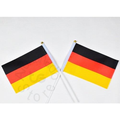 Germany flag Banner 14*21cm hand waving National flag Home Decoration flag banner