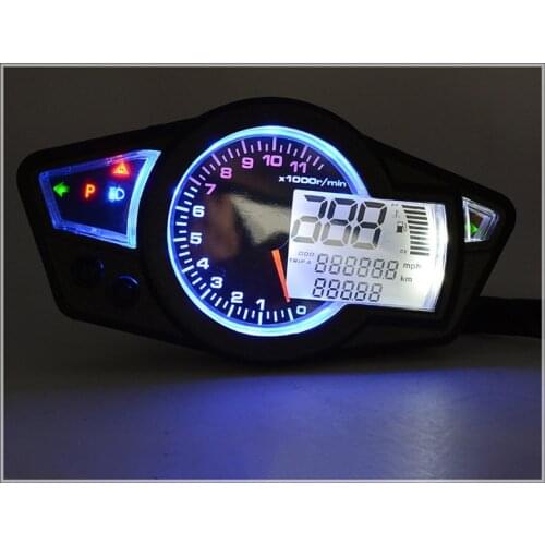 KOSO Motorcycle Odometer Refit LCD meter Adjustable 10inch 13inch 17inch 18inch 19inch 21inch tires