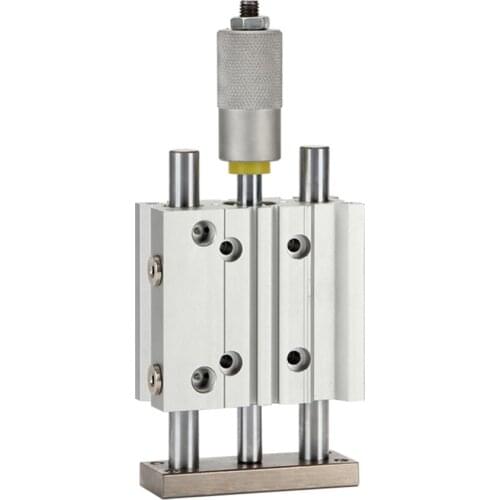 MGPMJ12-100-100 MGPMJ12-125-100 MGPMJ12-150-100 MGPMJ16-75-75 Pneumatic Accessories Air Cylinder 3 Rod Adjustable Cylinder