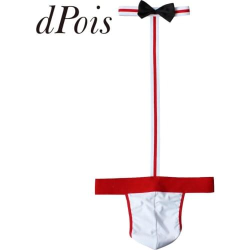 Adult Mens Sexy Lingerie Mankini Thong Costume Swimsuit Swimwear Gay Male Underwear Hommes Swimming Panty Underpants Beachwear