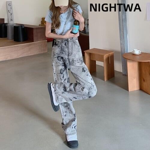 Женские прямые джинсы NIGHTWA China At AliExpress