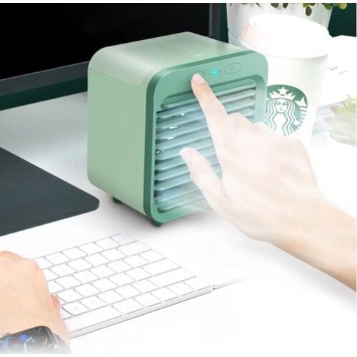 2021 New Mini Summer Desktop Fan Cooling Student Dormitory Office Portable Usb Charging Nano Spray Humidifica Fan Cooling Tools