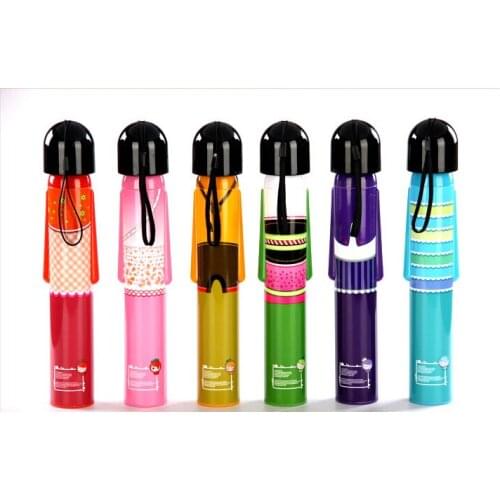 Wholesale 500pcs/Lot Umbrella Japanese Girl Doll Cartoon Umbrella 3-Folding Umbrella