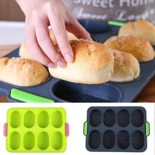 Perforated Silicone Bread Mold Non-Stick Mold Baguette Tray Pan Perfored Pan Food Grade Silicone TN88