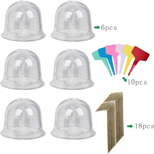 Garden Cloche Plastic Protective Plant Bells Dome Breathable Covers Thermal Insulation Moisturize for Succulent Plant Greenhouse