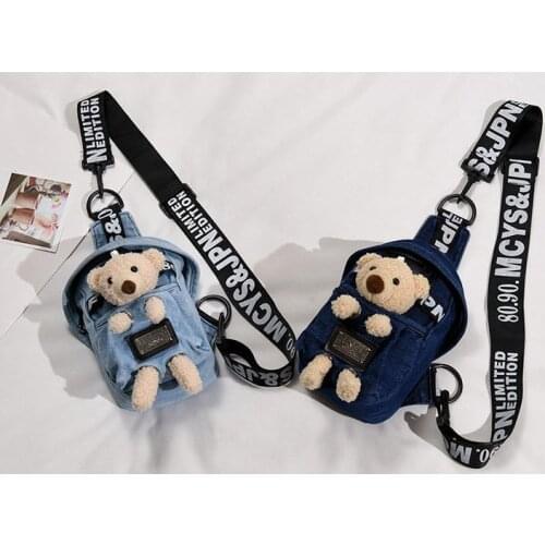 Plush toy bear bag cartoon bear shoulders bag women bag hot selling