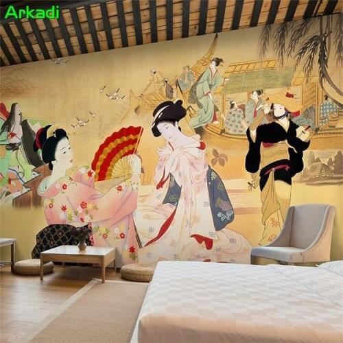 Custom mural bedroom wallpaper 3d photo home decor vintage fashion small floral poppy flower oil painting