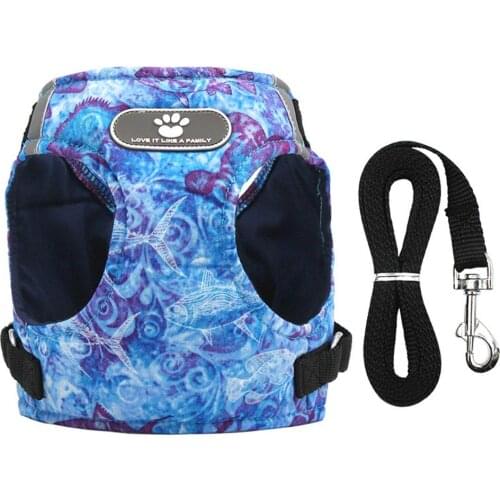 Pet Leash Vest-style Dog Chest Harness Reflective Dog Chain Breathable Cat Walking Leash Pet Supplies