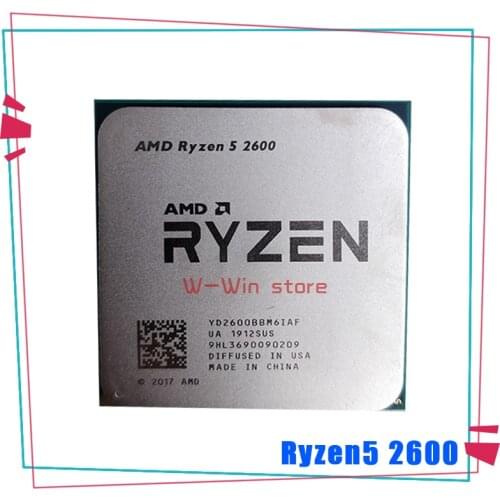 AMD Ryzen 5 2600 R5 2600 3.4 GHz Six-Core Twelve-Core 65W CPU Processor YD2600BBM6IAF Socket AM4