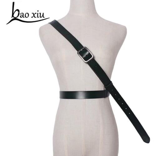 2020 Fashion Designer Genuine Cow Leather Long waist belts Bow tied Leather belt for Women Girdle decoration 202cm length