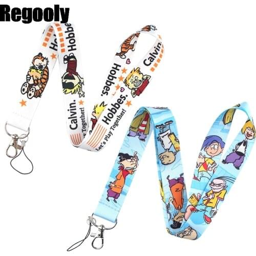 Hobbes Classical Style Lanyard For keys The 90s Phone Working Badge Holder Neck Straps With Phone Hang Ropes webbings ribbons