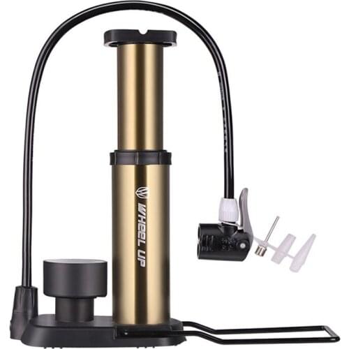 Outdoor Portable Bike Mini Air Pump Foot Pedals Pressing Tire Inflator With Manometer MTB Air Pump Bicycle Accessories