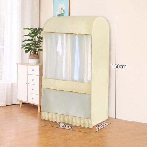 Garment Rack Cover Large Capacity Dustproof Waterproof Clothing Rack Protector with Zipper and Visible Window XHC88