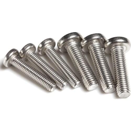 20pcs M4 Stainless steel screws Phillips screw round head cross bolt 6mm-30mm length