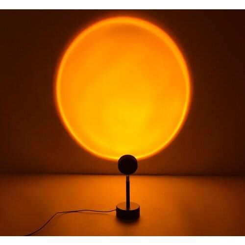 Sunset Projection Night Light LED Projector Atmosphere Rainbow Lamp Decoration For Bedroom Bar Coffee Live Broadcast Background