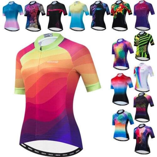 Weimostar Womens Cycling Jersey Short Sleeve Bicycle Clothing Road Bike Shirt Pro Team Cycle Wear Mountain Bike Jersey Tops Ropa