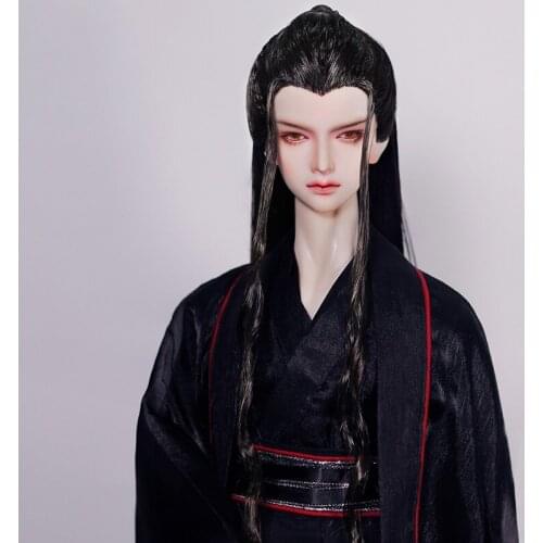 1/3 Scale BJD Accessories Ancient Costume Long Hair Chinese Hanfu Doll Samurai Wig For BJD/SD SD13 SD17 SSDF Strong Uncle A0876
