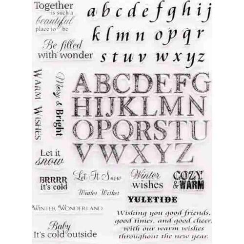 1pcs Cake Embosser Stamp Transparent Fondant Cake Tools Diy Alphabet Greeting Cookie Cutter Silicone Numbers Cake Embosser Stamp