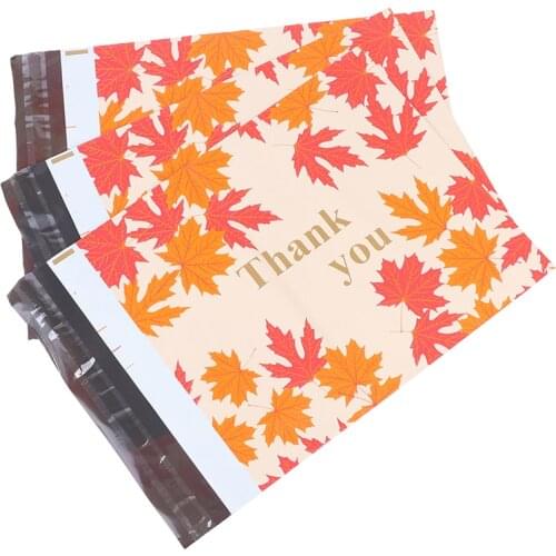 10PCS 26x37cm Printed Poly Mailer Packaging Envelopes with Self Seal Courier Storage Bags Clothes Mailers Packaging Bags