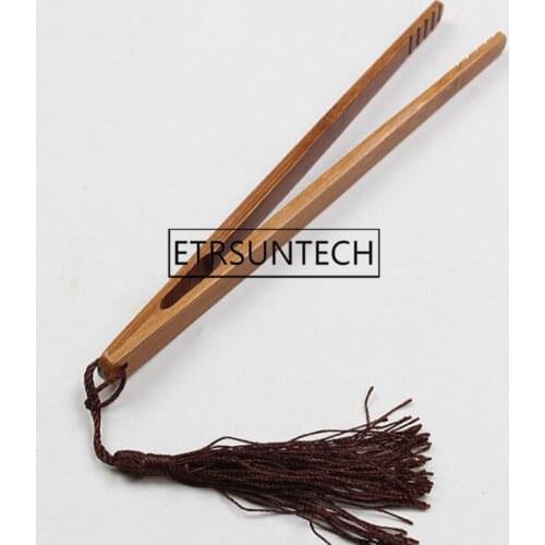 200pcs Bamboo Teacup Tong Tea Tweezer Natural Bamboo Tea Clip Environmental Protection Straight Clip Kongfu Tea Accessories