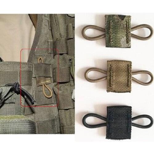 3pcs Tactical Molle Ribbon Buckle Binding Retainer for PTT Antenna Stick Pipe