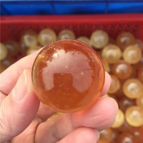 35-40mm Natural Yellow Calcite Ball Crystal Stone Sphere Great for Meditation Home Decoration Chakra Reiki Stone