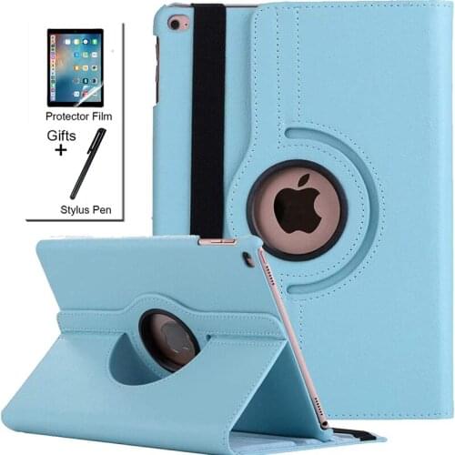 360 Degree Rotating case For iPad 2018 9.7" Case PU Leather Auto Sleep Wake Stand Case For New iPad 2017/2018 9.7" Air 2 1 Case