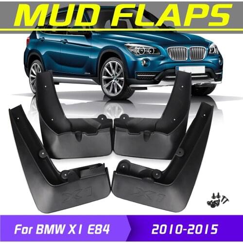 4Pcs Car Mudflaps Front Rear Mud Flaps Mudguards Splash Guards Fender Flares For BMW X1 E84 2010 2011 2012 2013 2014 2015