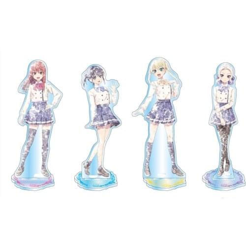 Anime Kanojo mo Kanojo Saki Saki Minase Nagisa Watercolor Series Acrylic Stand Figure Model Plate Display Tabletop Decor Cosplay
