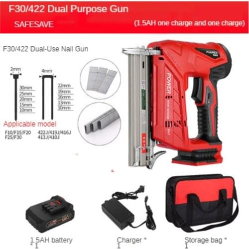 Bdwtech cordless nail gun 20V cordless nail gun f30 1022 422 nail gun with 2.0ah battery