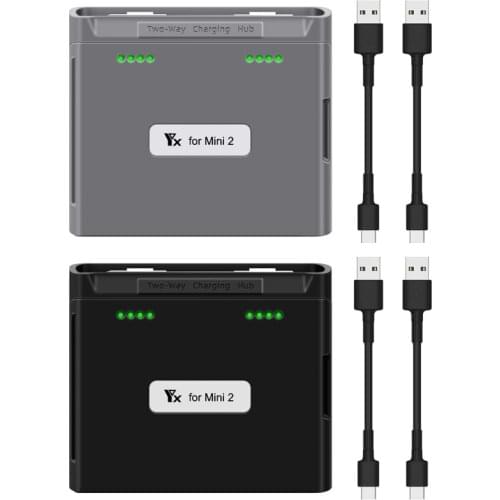 Two-Way Charging Hub Batteries Manager Quickly Charge Power Bank Drone Accessories Compatible with Mavic Mini 2/Mini SE