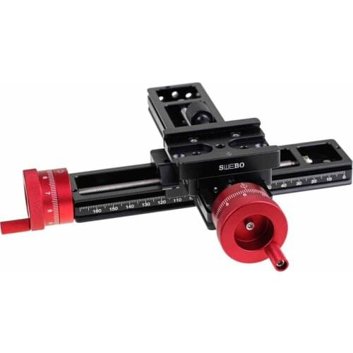 Four-Way Macro Focusing Slide Close-up Photography Micrometer Pan-Tilt Stacked photography Displacement Platform Accuracy 0.04MM