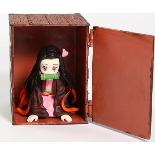 Demon Slayer Kamado Nezuko Cute Model Toy Mini Nezuko In Box Anime Kimetsu No Yaiba Collectible Figure