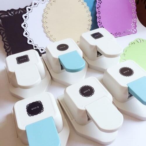 Hand Diy Embossing Device Square Edge Round Edge Labor-saving Hole Punch Hollow Lace Embossing Cutting Paper Puncher Tool