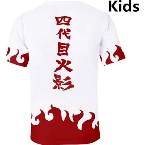 3 to 14 Years Kids T Shirt Sasuke/Kakashi 3D T-shirts Child Clothes Uchiha Uzumaki Anime Akatsuki Boy/Girls Short Sleeve Tops