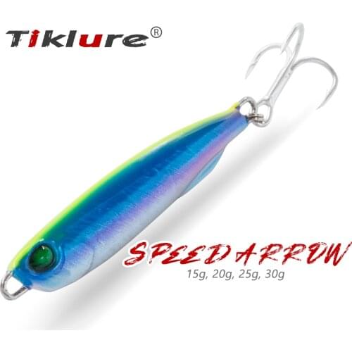 Tiklure Metal Jig Spoon 15g 20g 25g 30g Shore Casting Jigging Lure Sea Bass Fishing Lure Artificial Bait Predator Lure