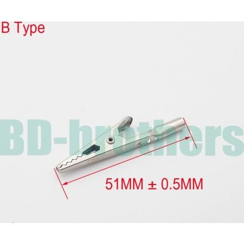 Metal Round Tail Alligator Clip crocodile electrical Clamp FOR Testing Probe Meter 51MM Hardware accessories 4000pcs/lot