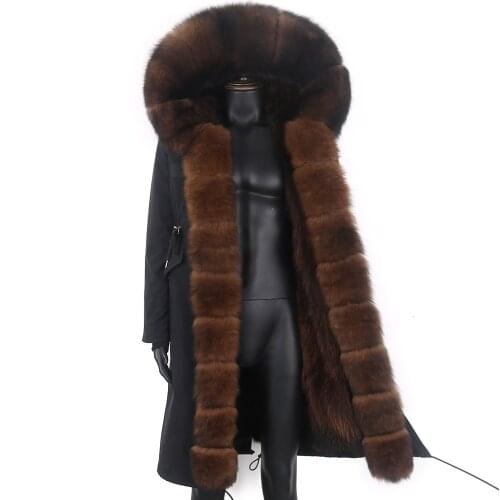 2021 Waterproof Winter Coat Men X-Long Parkas 7XL Real Fox Fur Liner Natural Raccoon Fur Collar Hood Thick Warm Male Jacket